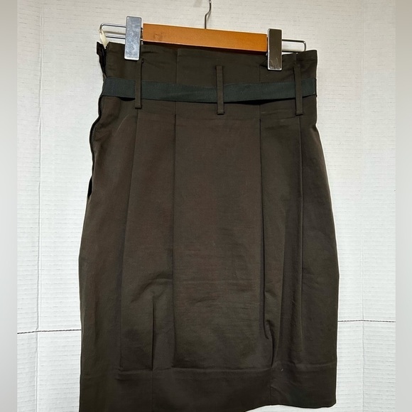 Aritzia Wilfred military green Paper Bag Skirt - Picture 9 of 10
